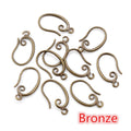 Curved Metal Earring Hooks in Eight Finish Options view 8