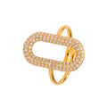 Zircon Pave Open Rings Hearts Animals Oval Multi-Band Size 7 view 5