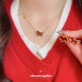 Gold Red Horse Necklace Studs Cuff Coin Drop Earrings Styles view 2