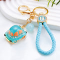 Jelly Cartoon Car Keychains with Fortune Loops and Loop Only Options view 3