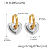 TXF383 GoldSilverEarrings