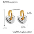 Open Heart Necklace and Hoop Earring Collection in Mixed Metal Finishes view 9