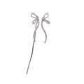 Crystal Bow Asymmetric Tassel Stud Earrings Fashion Jewelry view 5