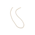 White Faux Pearl Strand Necklace Gold Clasp Six Diameters view 5