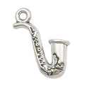 Antique Silver Musical Instrument Metal Charms with 30 Listed Options view 11