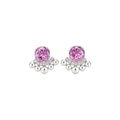 Crystal Flower Pearl Cluster Stud Earrings Fashion Jewelry Accessory view 5