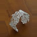Openwork Flower Butterfly Metal Cuff Bangles 2 Colors view 6