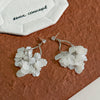 White Petal Hoops