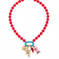 Ocean Charm Beaded Necklace With Shell And Star Details view 3