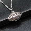 American Football Pendant Necklace in Detailed Metal Finishes for Jewelry Making view 2