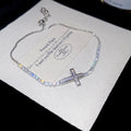Silver Adjustable Crystal Charm Bracelet Four Styles view 9
