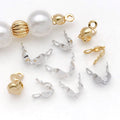 Double Loop Fold Over Cord End Clasps Jewelry Findings view 3