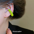 Colorful Enamel Pavé Ear Cuffs Fashion Jewelry Accessory view 3