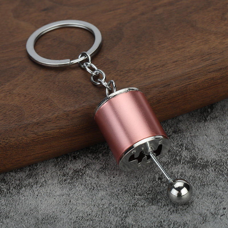 Manual Gear Shift Model Metal Keychain Stress Relief Toy Charm