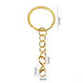 Split Key Rings With Lobster Clasps in Three Sizes and Finishes view 3