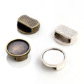 Round Bezel Slider Components in Two Antique Finishes view 1