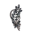 Blue Silver Tone Flower Crystal Two Designs Metal Brooch Pin 2 Pictured Designs 2 Pictured view 7