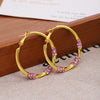 Purple Crystal Hoop