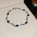 Gold Silver Vine Leaf Crystal Bracelet Six Color Styles view 8