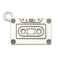 Antique Silver Musical Instrument Metal Charms with 30 Listed Options view 12