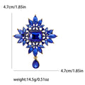 Radiant Crystal Dangle Brooch A Radiant Crystal Cluster view 7