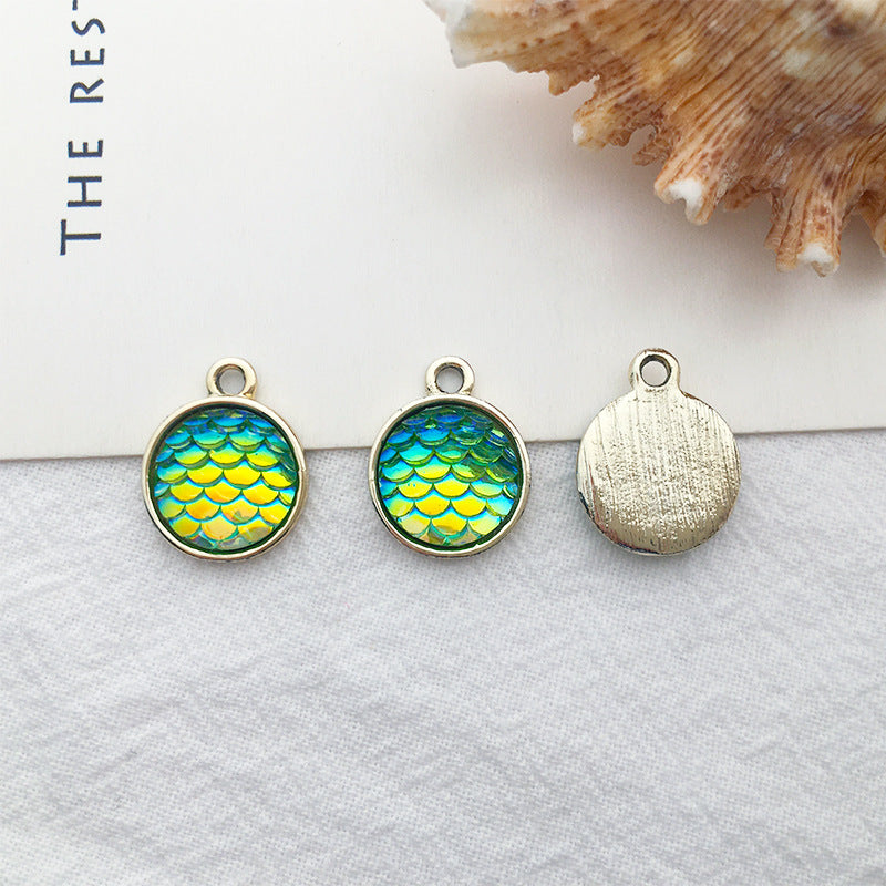 Enamel Zinc Alloy Shark Starfish Mermaid Dolphin Charm Pendant for DIY Ocean Jewelry
