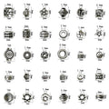 Antique Silver Spacer Bead Metal Beads with 32 Listed Options view 1