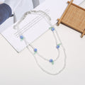 Layered Seed Bead Necklace With Fruit Charm Beads And Lobster Clasp view 3