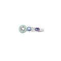 Silver Resin Disk Crystal Bow Duckbill Hair Clip Sets view 5