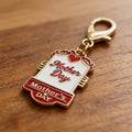 Mother Day Signboard Enamel Keychain Gold Lobster Clasp view 3
