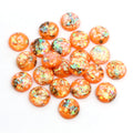Round Resin Cabochons with Metallic Foil in Sixty-One Options view 7