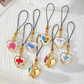 Heart Locket Pressed Flower Phone Charm Lobster 8 Styles view 1