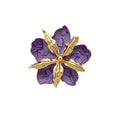 Gold Enamel Flower Cuff Bangles Open Rings Stud Earrings view 5