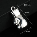 Miniature Metal Boxing Glove Charm Pendant Four Finishes view 4