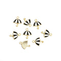 Striped Umbrella Enamel Charm Collection for Jewelry Making view 7