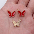 Enamel Butterfly Charms in Five Colors for Jewelry and Craft Making view 9