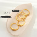 Open Heart Signet Ring With Pave Crystals Gold Steel view 2