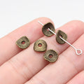 Ridged Disc Spacer Beads with Small Center Hole in Two Finishes view 4