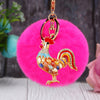 Fuchsia-Pom Crystal-Rooster