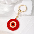 Acrylic Round Evil Eye Keychain Gold Ring 4 Colors view 3