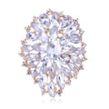 Flower Crystal Seven Designs Metal Brooch Pin for Jackets and Lapels view 7
