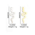 Striped Snake Enamel Metal Jewelry Charms, 12 Colorways view 2