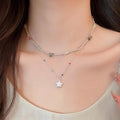 Colorful Bead Star and Pearl Pendant Necklaces Two Styles view 1