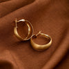 Gold Wide Hoops