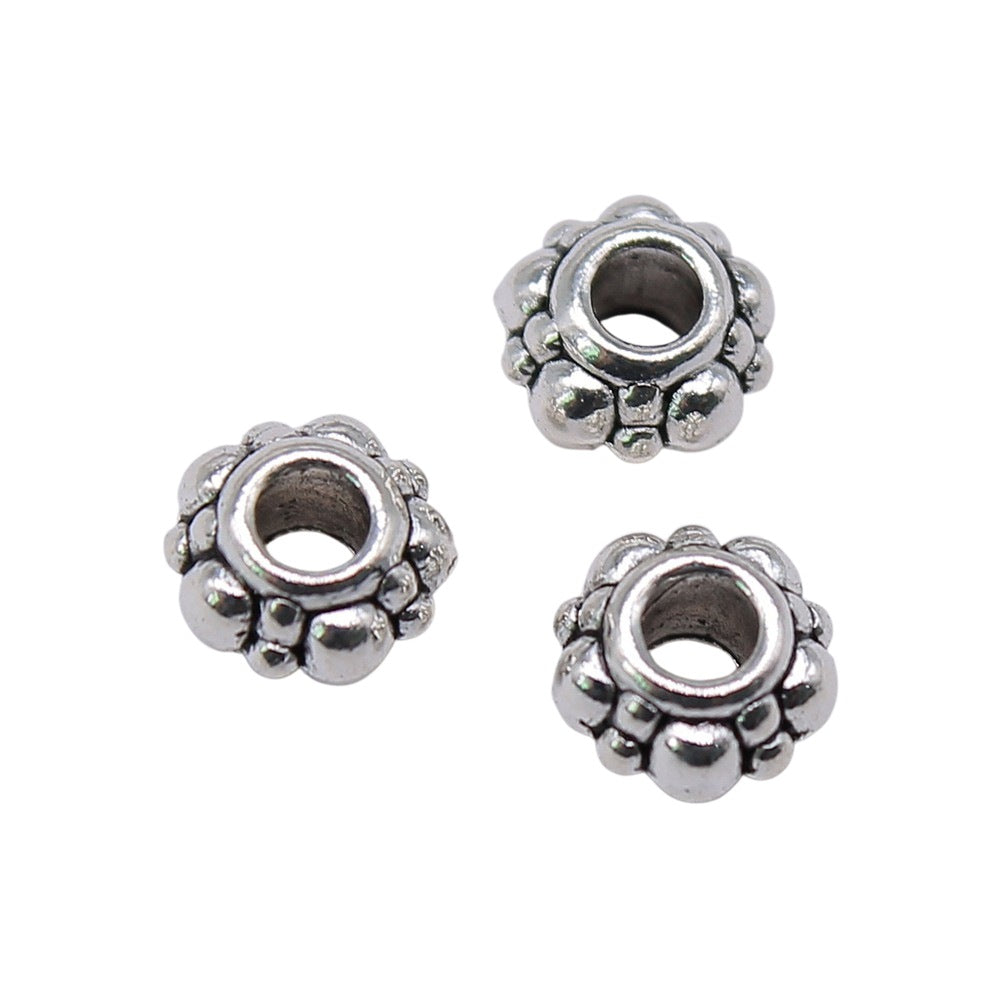5x5x3mm 0.3g Multicolor Zinc Alloy Flat Washer Spacer Beads for Bracelet Necklace Making