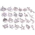 Stainless Steel Mini Charms in Twenty-Six Nature and Symbol Shapes view 2