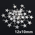 Small Star Charms in Four Distinct Open and Solid Shapes view 8