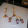 Ten Mixed Blue Purple Pink Green And Multicolor Crystal Jewelry Designs view 3