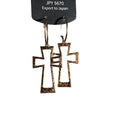 Open Cross Pendant Hoop Earrings in Three Styles Fashion Jewelry for Women view 5
