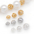 Openwork Mesh Ball Metal Spacer Beads for Jewelry Making view 1